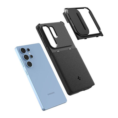 Spigen - Caz Optik Armor pentru Samsung Galaxy S25 Ultra, negru