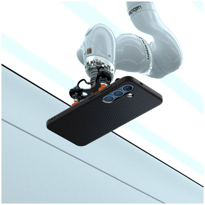 Spigen - Caz Liquid Air pentru Samsung Galaxy S25+, Matte Black