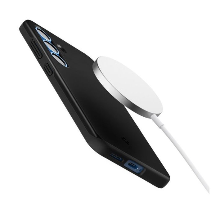Spigen - Caz Thin Fit cu MagSafe pentru Samsung Galaxy S25, negru
