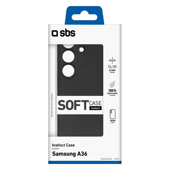 SBS - Caz Instinct pentru Samsung Galaxy A36 5G, negru