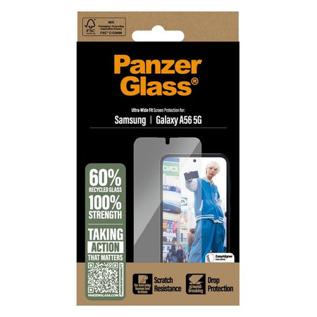 PanzerGlass - Geam Securizat UWF pentru Samsung Galaxy A56 5G, transparent