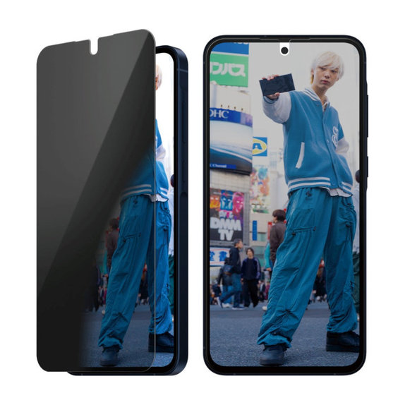 Sticlă securizată UWF Privacy pentru Samsung A56 5G, Transparent, PanzerGlass