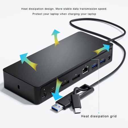 Dell D6000 - Stație de andocare (USB-C) + Adaptor 130W Recondiționat