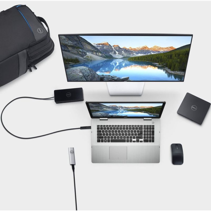 Dell D6000 - Stație de andocare (USB-C) + Adaptor 130W Recondiționat