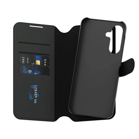 Caz Wallet Tango Two-In-One pentru Samsung A56 5G, negru, PanzerGlass