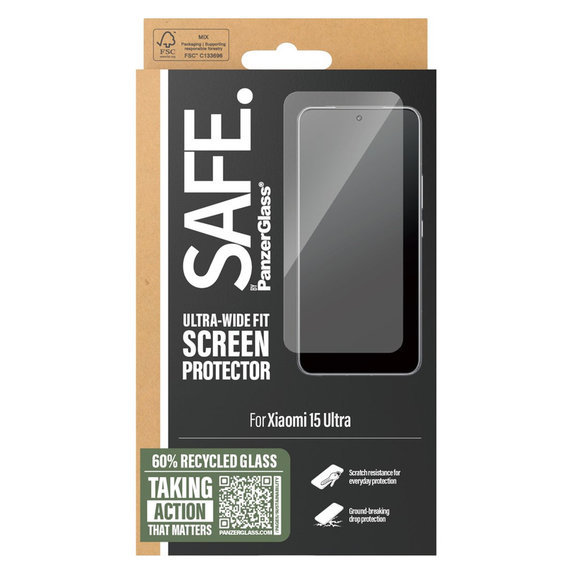 Sticlă securizată UWF pentru Xiaomi 15 Ultra, Negru, SAFE by PanzerGlass