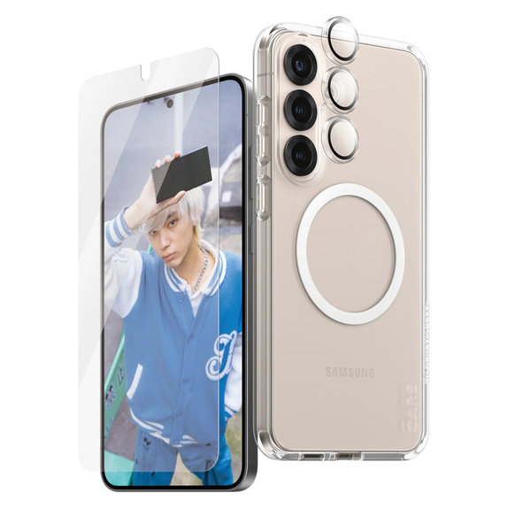 Bundle 3 în 1 pentru Samsung Galaxy S25+, PanzerGlass