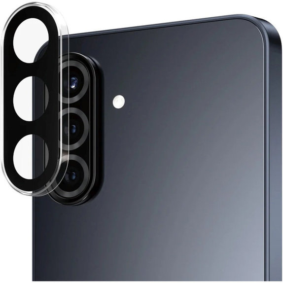 Protecție lentile cameră Hoops pentru Samsung A56 5G, Transparent, PanzerGlass