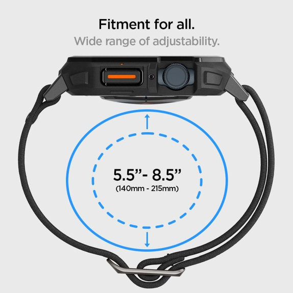 Spigen - Curea Lite Fit "Pro" pentru Apple Watch (44, 45mm), Matte Black