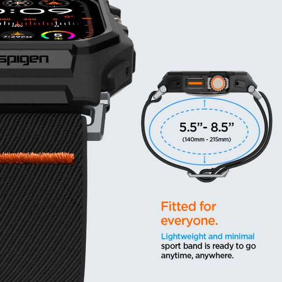 Spigen - Curea Lite Fit "Pro" pentru Apple Watch Ultra (49mm), Matte Black