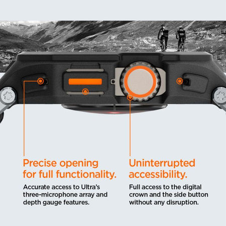 Spigen - Curea Lite Fit "Pro" pentru Apple Watch Ultra (49mm), Matte Black