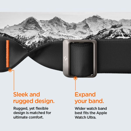 Spigen - Curea Lite Fit "Pro" pentru Apple Watch Ultra (49mm), Matte Black