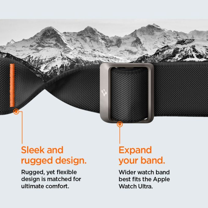 Spigen - Curea Lite Fit "Pro" pentru Apple Watch Ultra (49mm), Matte Black