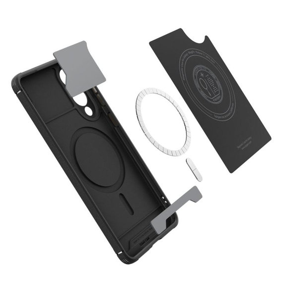 Spigen - Carcasă Core Armor cu MagSafe pentru Samsung Galaxy S25 Edge, Matte Black