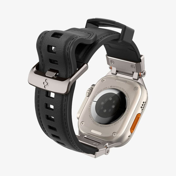 Spigen - Curea Durapro Armor PU pentru Apple Watch (42, 44, 45, 49mm), negru