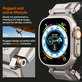 Spigen - Curea Durapro Armor PU pentru Apple Watch (42, 44, 45, 49mm), negru