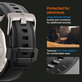 Spigen - Curea Durapro Armor PU pentru Apple Watch (42, 44, 45, 49mm), negru
