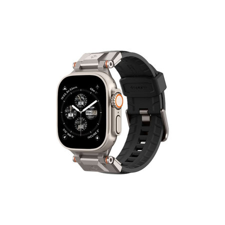 Spigen - Curea Durapro Armor PU pentru Apple Watch (42, 44, 45, 49mm), negru