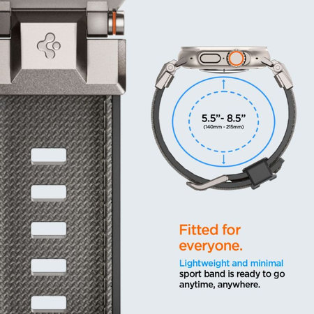 Spigen - Curea Durapro Armor pentru Apple Watch (42, 44, 45, 49mm), gri