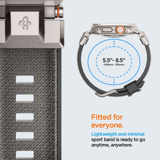 Spigen - Curea Durapro Armor pentru Apple Watch (42, 44, 45, 49mm), gri