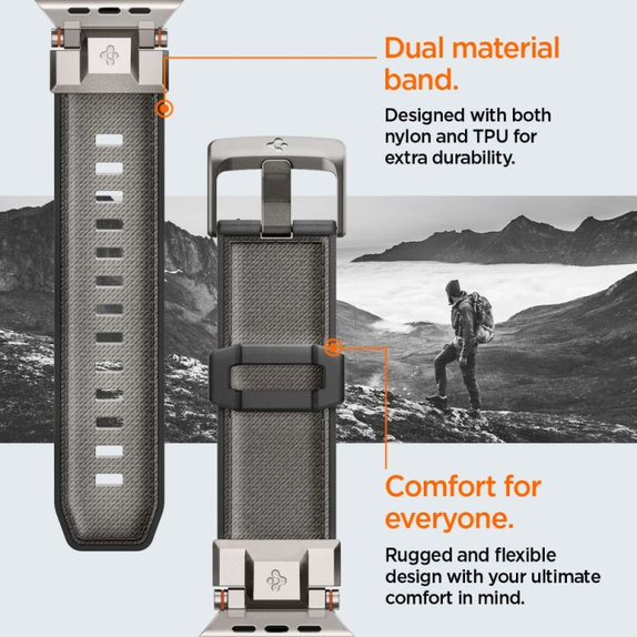 Spigen - Curea Durapro Armor pentru Apple Watch (42, 44, 45, 49mm), gri