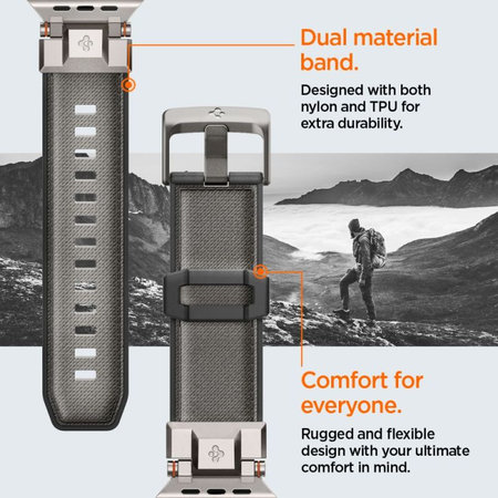 Spigen - Curea Durapro Armor pentru Apple Watch (42, 44, 45, 49mm), gri