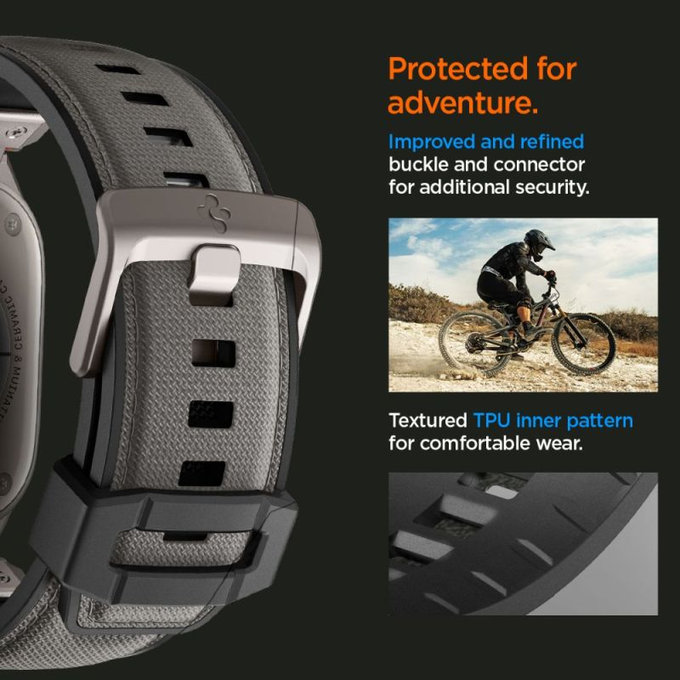 Spigen - Curea Durapro Armor pentru Apple Watch (42, 44, 45, 49mm), gri