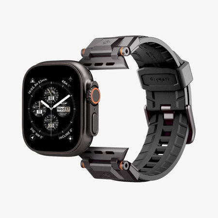 Spigen - Curea Durapro Armor pentru Apple Watch (42, 44, 45, 49mm), Black Edition