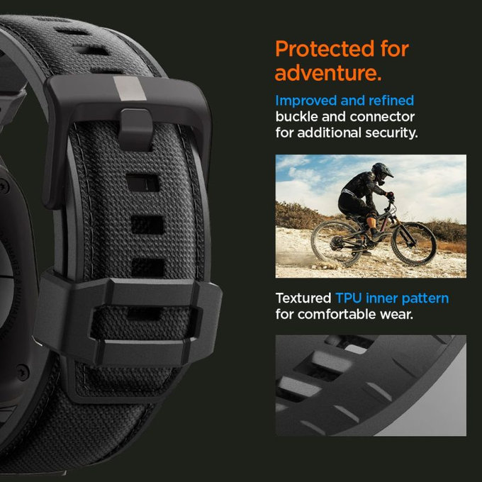 Spigen - Curea Durapro Armor pentru Apple Watch (42, 44, 45, 49mm), Black Edition