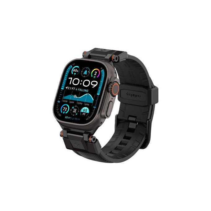Spigen - Curea Durapro Armor pentru Apple Watch (42, 44, 45, 49mm), Black Edition
