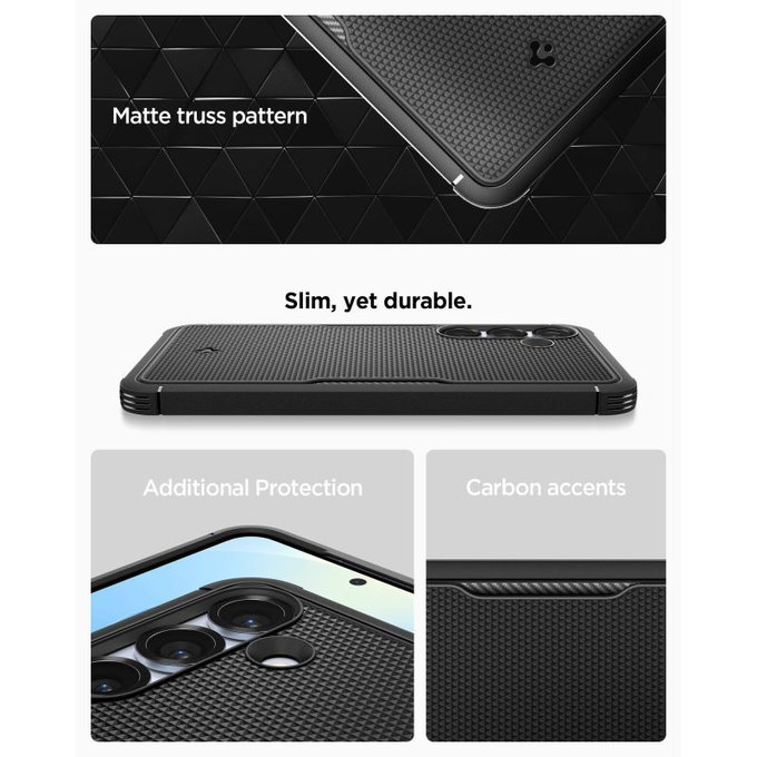 Spigen - Carcasă Core Armor cu MagSafe pentru Samsung Galaxy S25, Matte Black