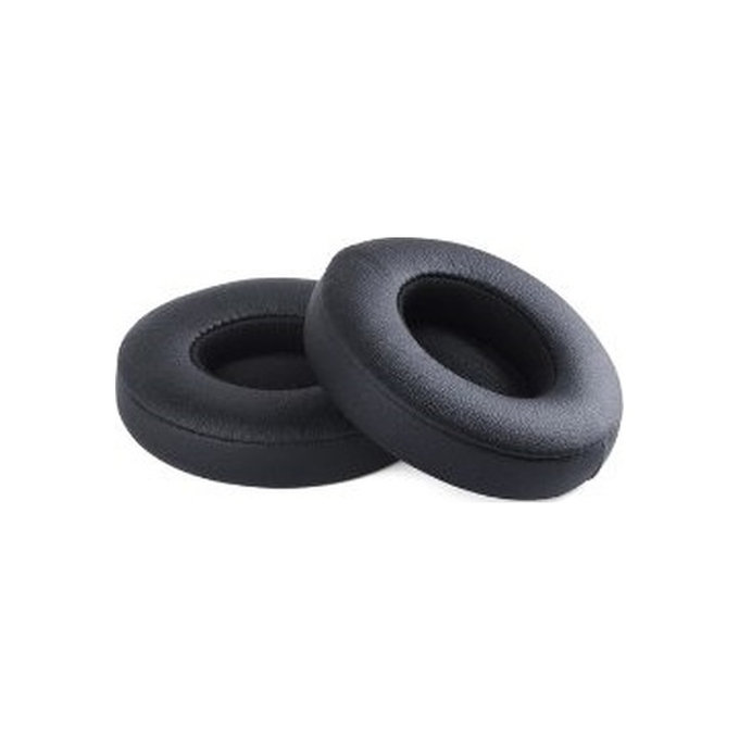 Perne de schimb pentru pentru Beats Solo 2, 3, Spumă cu memorie + piele PU, Negru, 1 pereche