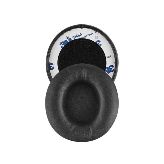 Perne de schimb pentru Beats Solo Pro, Wireless, Spumă cu memorie + piele PU, Negru, 1 pereche