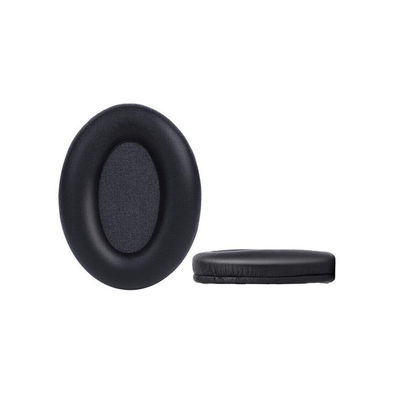 Perne de schimb pentru Sony WH-1000XM3, Spumă cu memorie + piele PU, Negru, 1 pereche