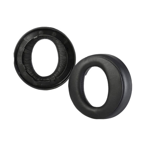 Perne de schimb pentru Sony Playstation Platinum, Spumă cu memorie + piele PU, Negru, 1 pereche