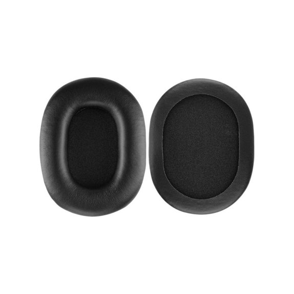 Perne de schimb pentru Sony MDR-7506, Spumă cu memorie + piele PU, Negru, 1 pereche