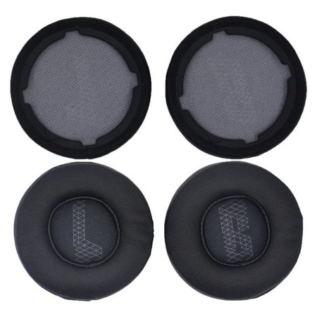 Perne de schimb pentru pentru JBL Live 400BT, 460NC, Spumă cu memorie + piele PU, Negru, 1 pereche