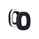 Perne de schimb pentru Logitech Astro A40, A50, Spumă cu memorie + Textil, Negru, 1 pereche