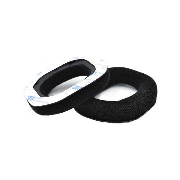 Perne de schimb pentru Logitech Astro A40, A50, Spumă cu memorie + Textil, Negru, 1 pereche