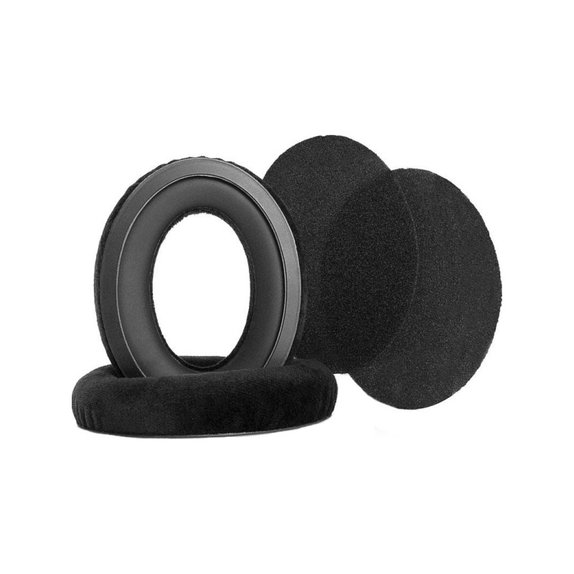 Perne de schimb pentru Sennheiser HD598, Spumă cu memorie + piele PU, Negru, Gel răcoritor, 1 pereche