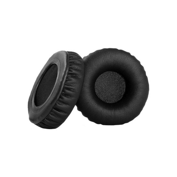 Perne de schimb pentru Philips SHB3060, Spumă cu memorie + piele PU, Negru, 1 pereche