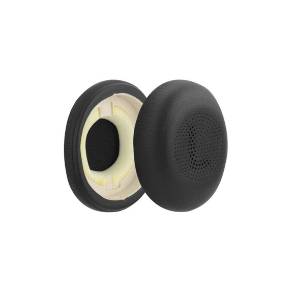 Perne de schimb pentru Jabra Evolve2 65UC, Elite 45H, Spumă cu memorie + piele PU, Negru, 1 pereche