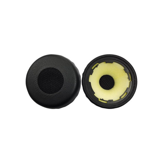 Perne de schimb pentru Jabra Evolve 75, 75+, UC, MS, Spumă cu memorie + piele PU, Negru, 1 pereche