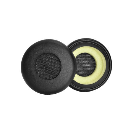 Perne de schimb pentru pentru Jabra Evolve 20, 30, 40, piele PU, Negru, 1 pereche