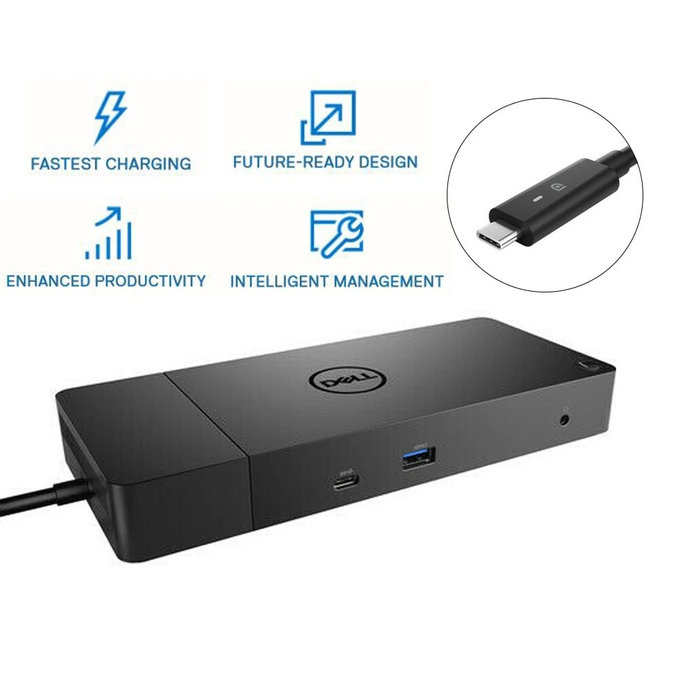 Dell WD19 K20A001 - Stație de andocare (USB-C) + Adaptor 130W Recondiționat