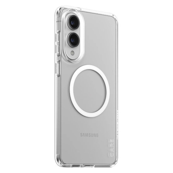 Caz Urban Combat cu QI alb pentru Samsung Galaxy S25 Edge, Transparent, PanzerGlass