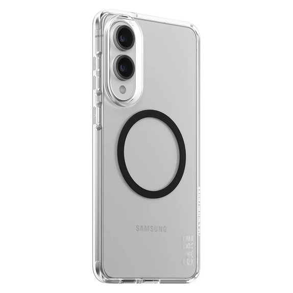 Caz Urban Combat cu QI negru pentru Samsung Galaxy S25 Edge, Transparent, PanzerGlass