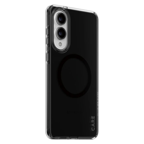 Caz Smokey cu QI negru pentru Samsung Galaxy S25 Edge, Negru, PanzerGlass