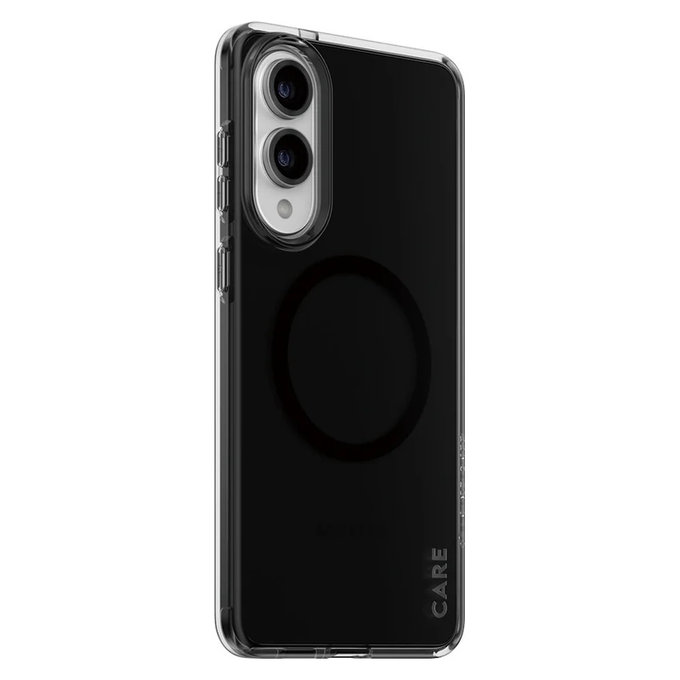 Caz Smokey cu QI negru pentru Samsung Galaxy S25 Edge, Negru, PanzerGlass