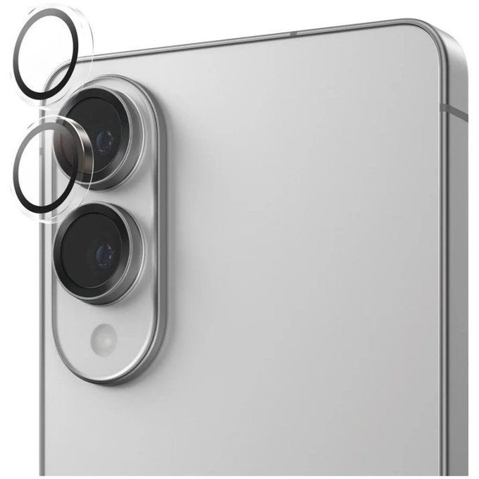 Protecție lentile cameră Hoops pentru Samsung S25 Edge, Transparent, PanzerGlass